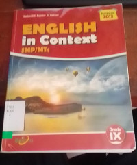 English In Contexs Grade IX