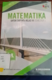 Matematika Untuk SMP Semester 1  kelas VII IA